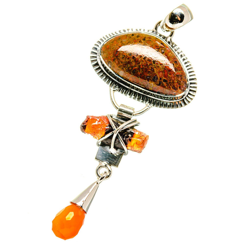 Dinosaur Bone Pendants handcrafted by Ana Silver Co - PD17879