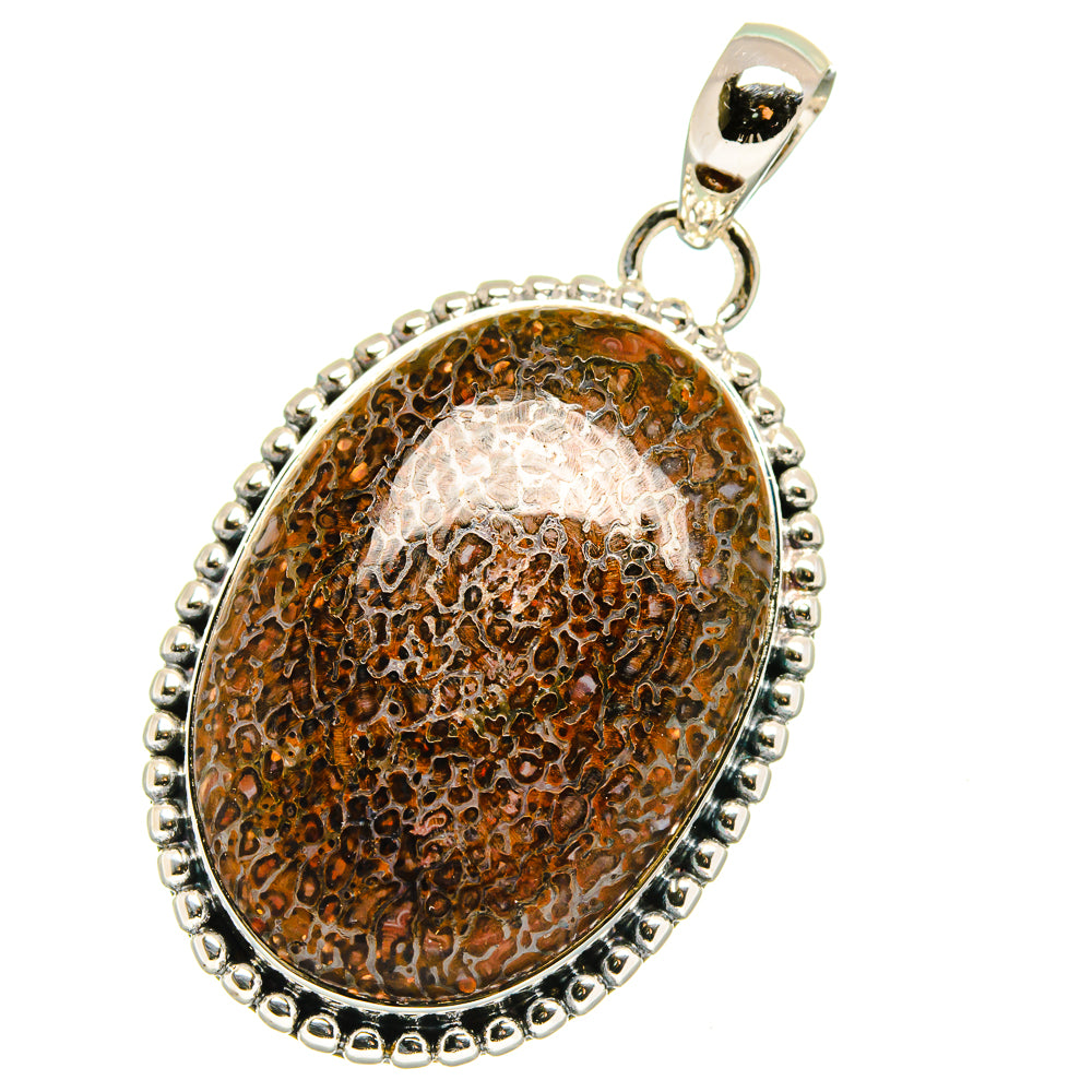 Dinosaur Bone Pendants handcrafted by Ana Silver Co - PD17890