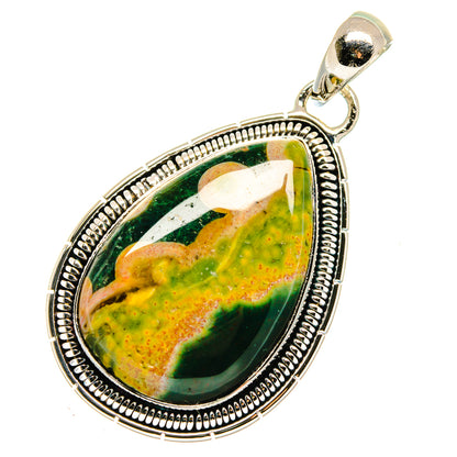 Ocean Jasper Pendants handcrafted by Ana Silver Co - PD17891