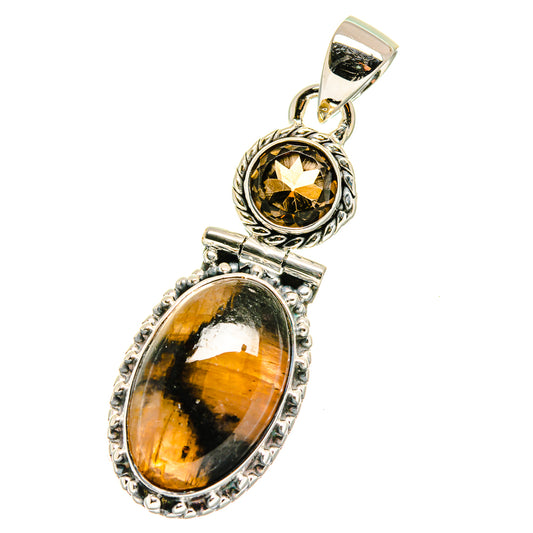 Chiastolite Pendants handcrafted by Ana Silver Co - PD17892