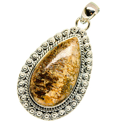 Dinosaur Bone Pendants handcrafted by Ana Silver Co - PD17896