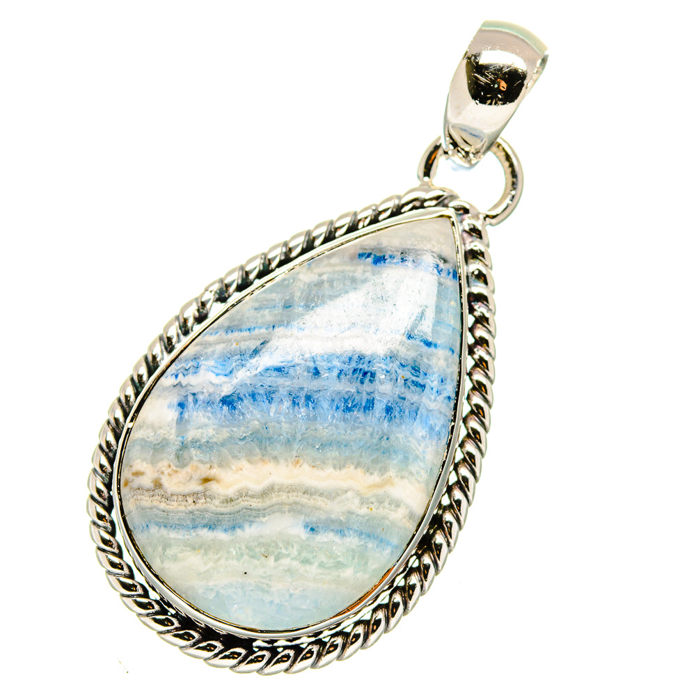 Blue Scheelite Pendants handcrafted by Ana Silver Co - PD17907