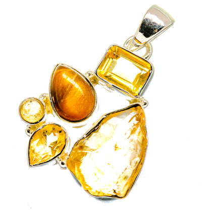 Citrine Pendants handcrafted by Ana Silver Co - PD17909