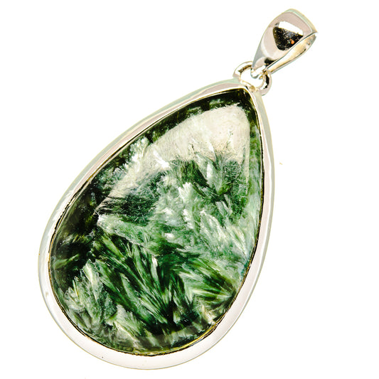 Serpahinite Pendants handcrafted by Ana Silver Co - PD17915