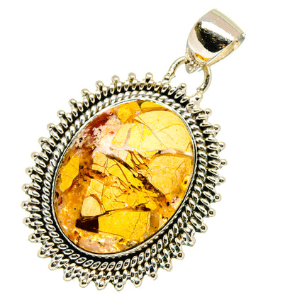 Brecciated Mookaite Pendants handcrafted by Ana Silver Co - PD17920