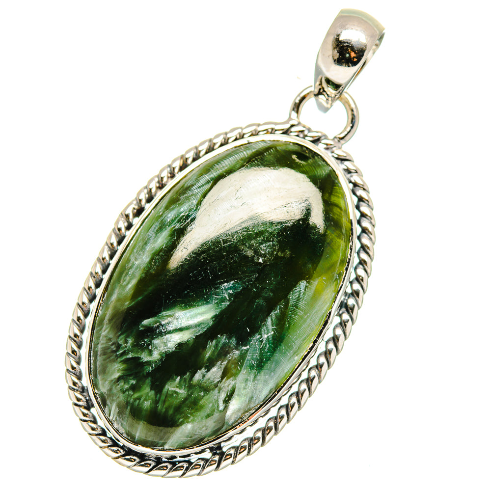 Seraphinite Pendants handcrafted by Ana Silver Co - PD17929