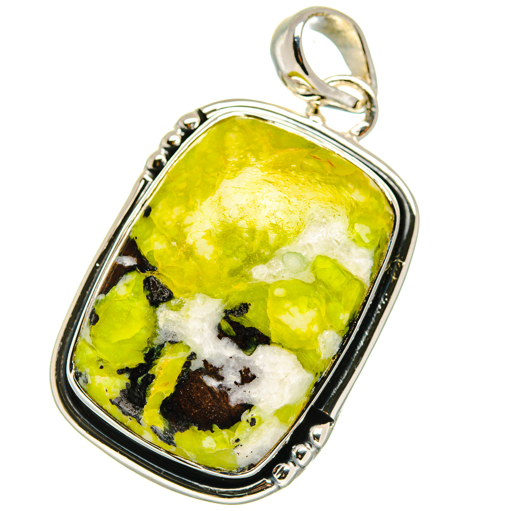 African Green Opal Pendants handcrafted by Ana Silver Co - PD17931