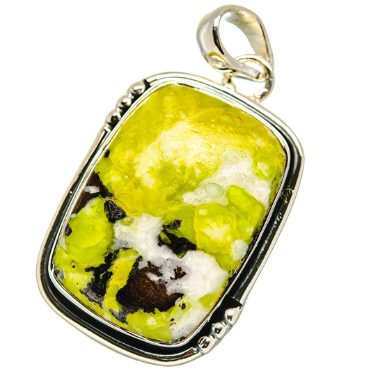 African Green Opal Pendants handcrafted by Ana Silver Co - PD17931