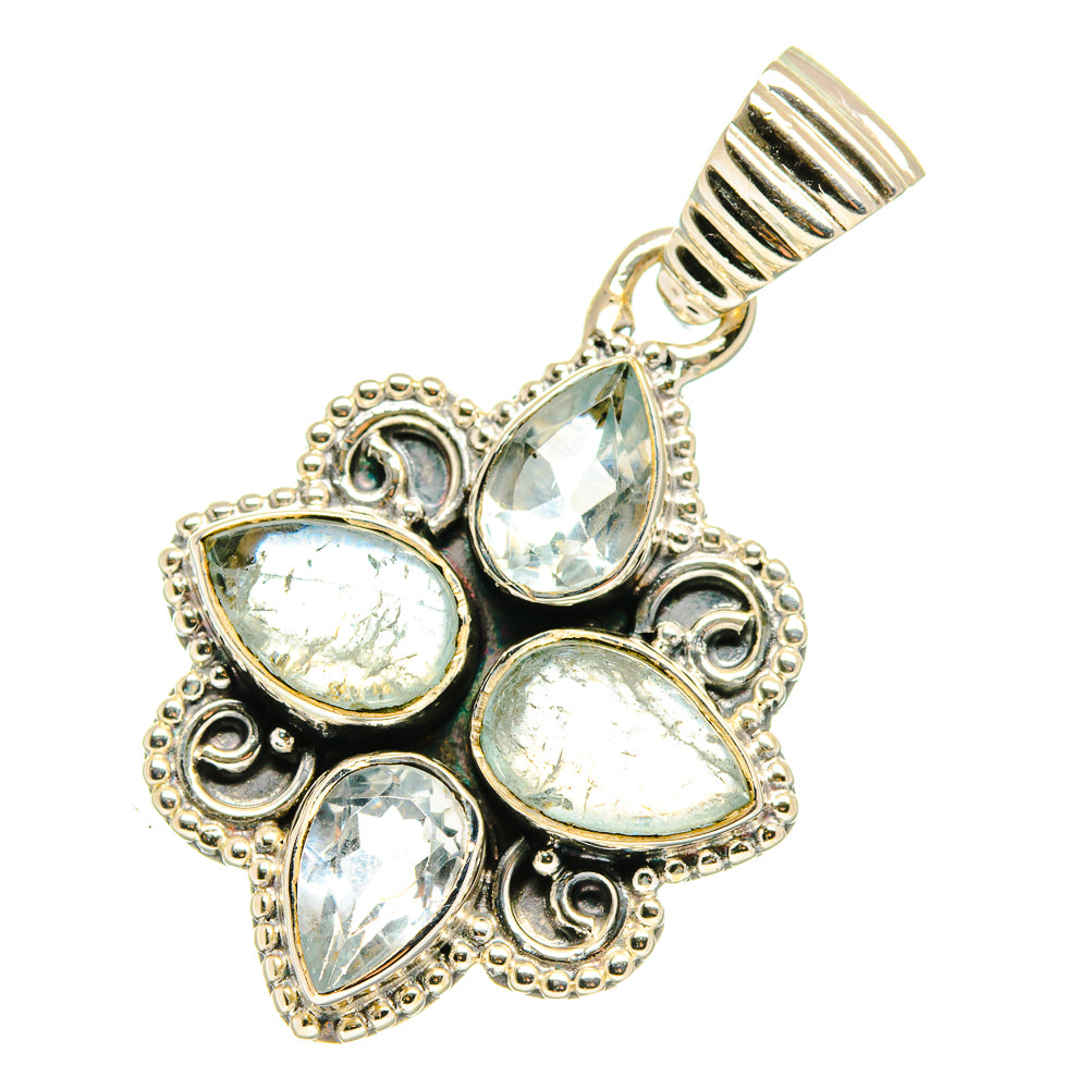 Aquamarine Pendants handcrafted by Ana Silver Co - PD17932