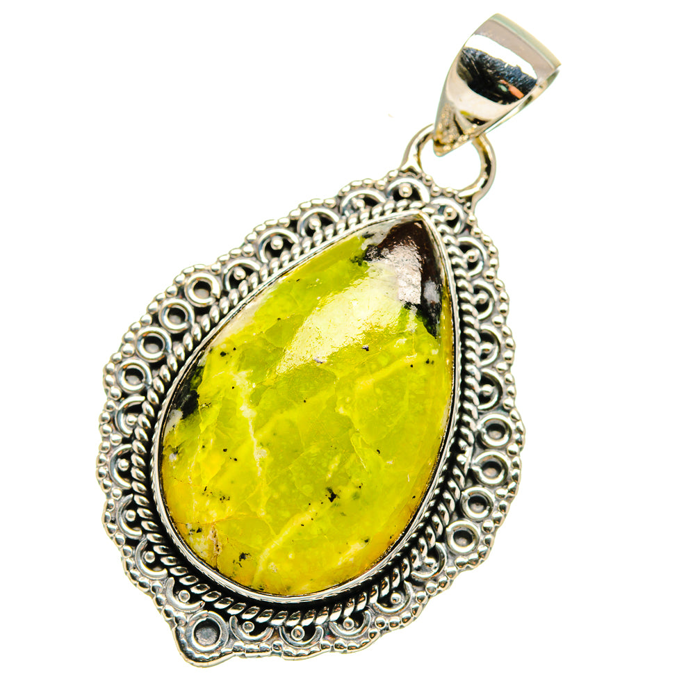 African Green Opal Pendants handcrafted by Ana Silver Co - PD17935