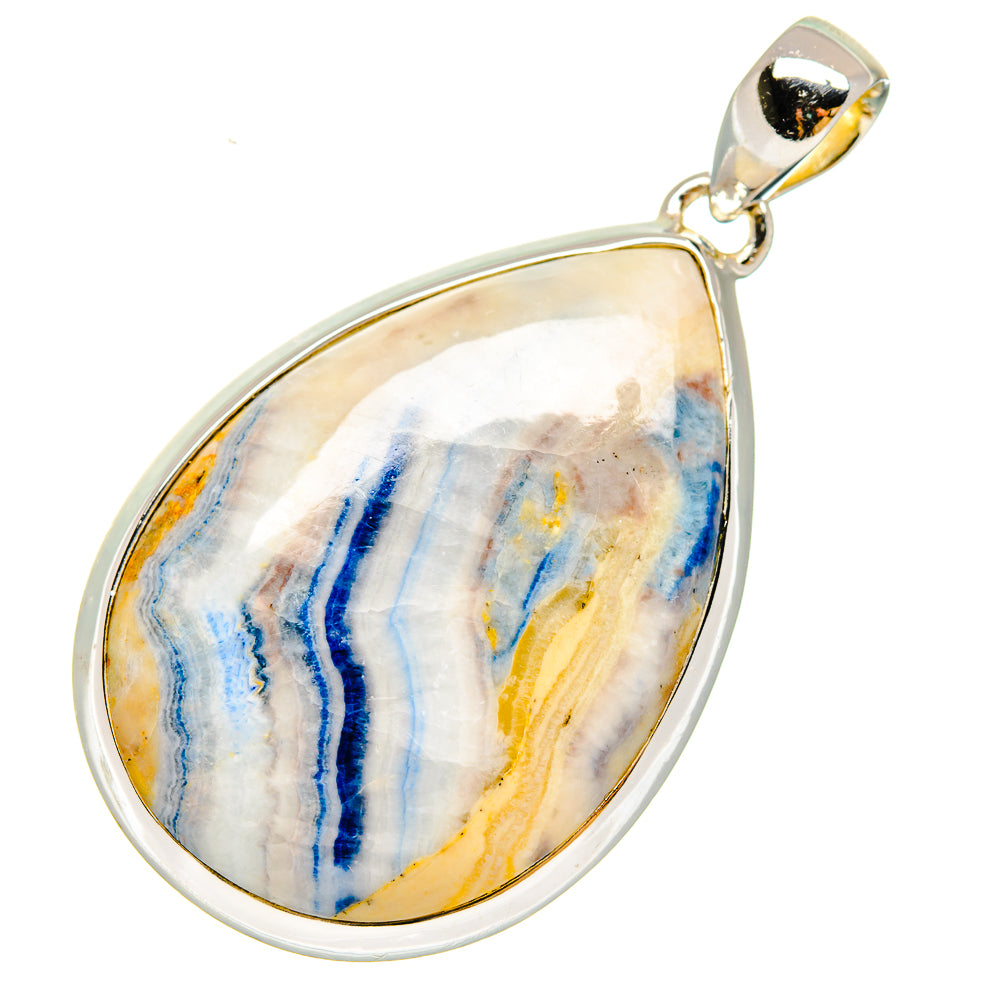 Blue Scheelite Pendants handcrafted by Ana Silver Co - PD17939