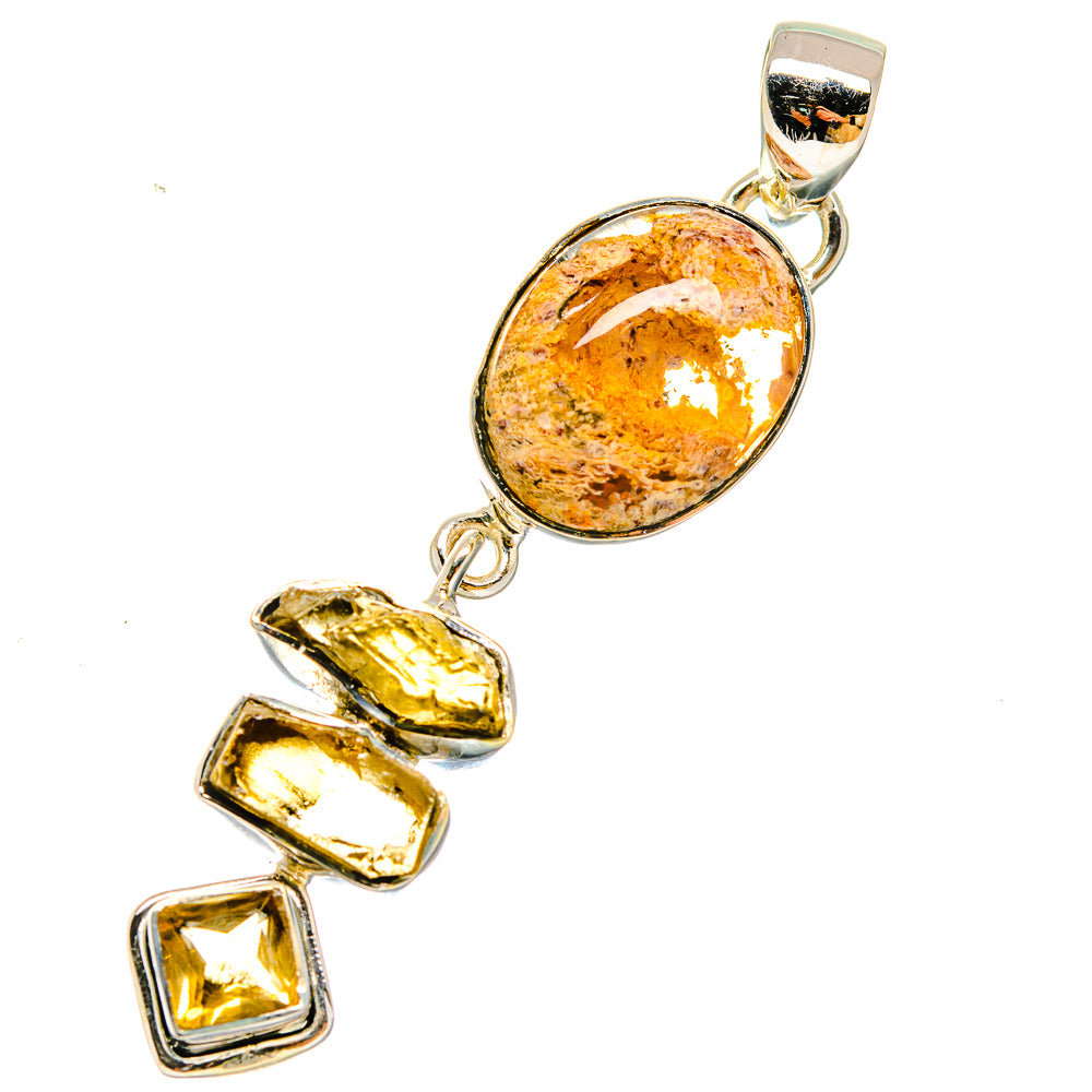 Brecciated Mookaite Pendants handcrafted by Ana Silver Co - PD17944