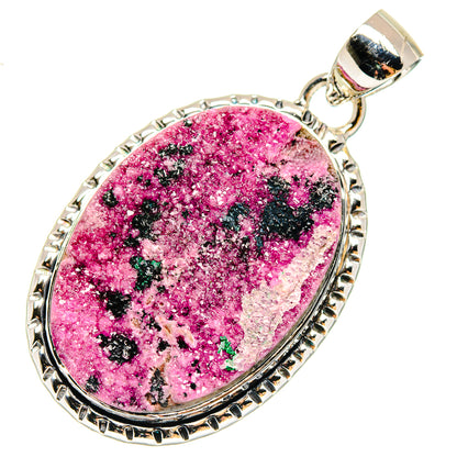 Cobalto Calcite Druzy Pendants handcrafted by Ana Silver Co - PD17949