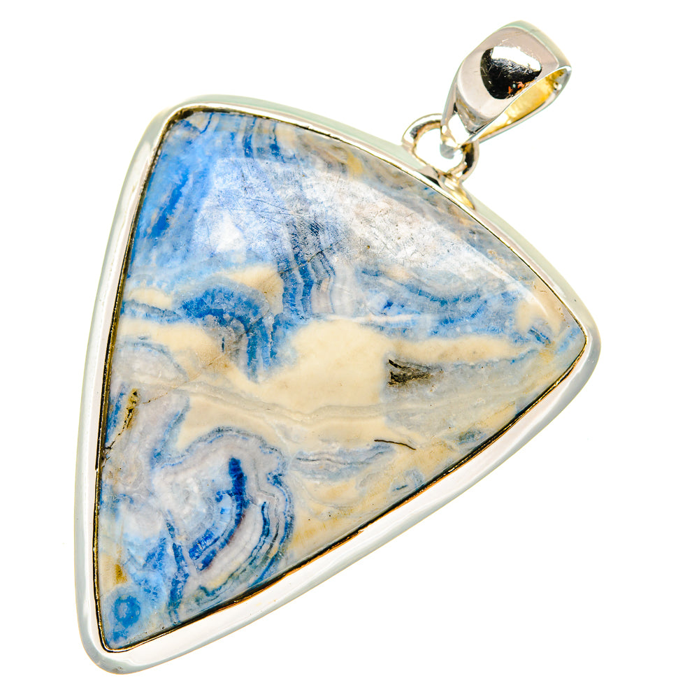 Blue Scheelite Pendants handcrafted by Ana Silver Co - PD17954
