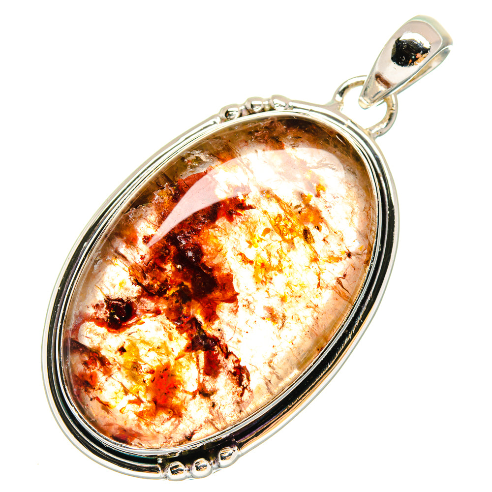 Plume Agate Pendants handcrafted by Ana Silver Co - PD17975