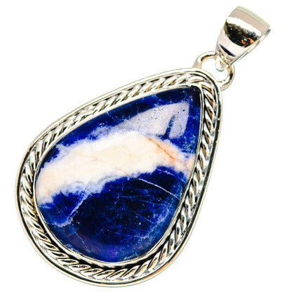 Sodalite Pendants handcrafted by Ana Silver Co - PD18007