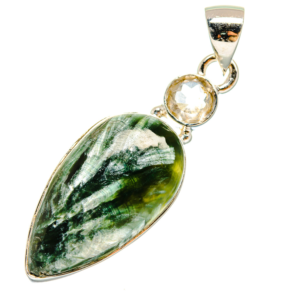Seraphinite Pendants handcrafted by Ana Silver Co - PD18021