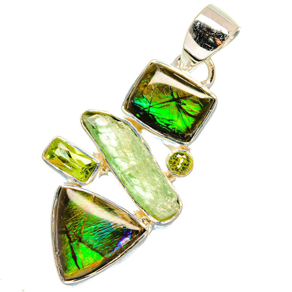 Ammolite Pendants handcrafted by Ana Silver Co - PD18030