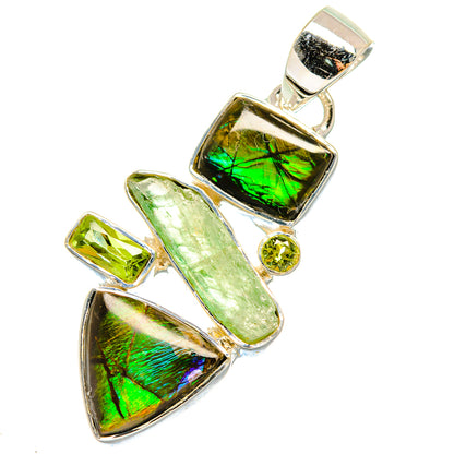 Ammolite Pendants handcrafted by Ana Silver Co - PD18030