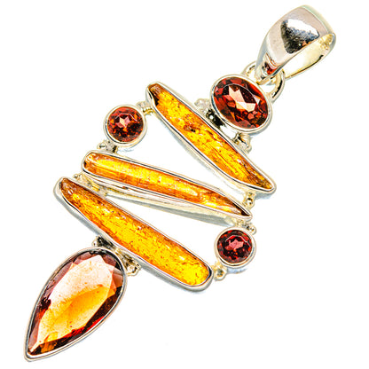 Garnet Pendants handcrafted by Ana Silver Co - PD18033