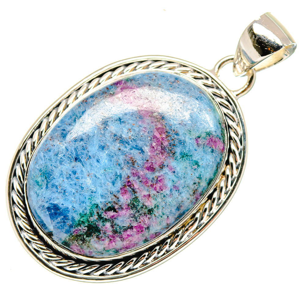 Ruby Fuchsite Pendants handcrafted by Ana Silver Co - PD18044
