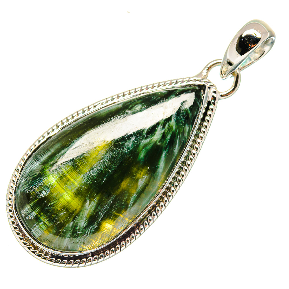 Seraphinite Pendants handcrafted by Ana Silver Co - PD18045