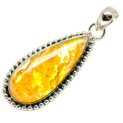 Plume Agate Pendants handcrafted by Ana Silver Co - PD18056