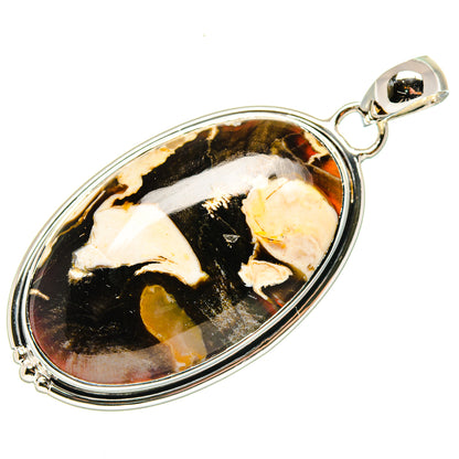 Peanut Wood Jasper Pendants handcrafted by Ana Silver Co - PD18059