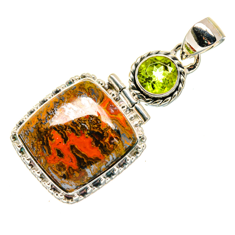 Moroccan Agate Pendants handcrafted by Ana Silver Co - PD18086