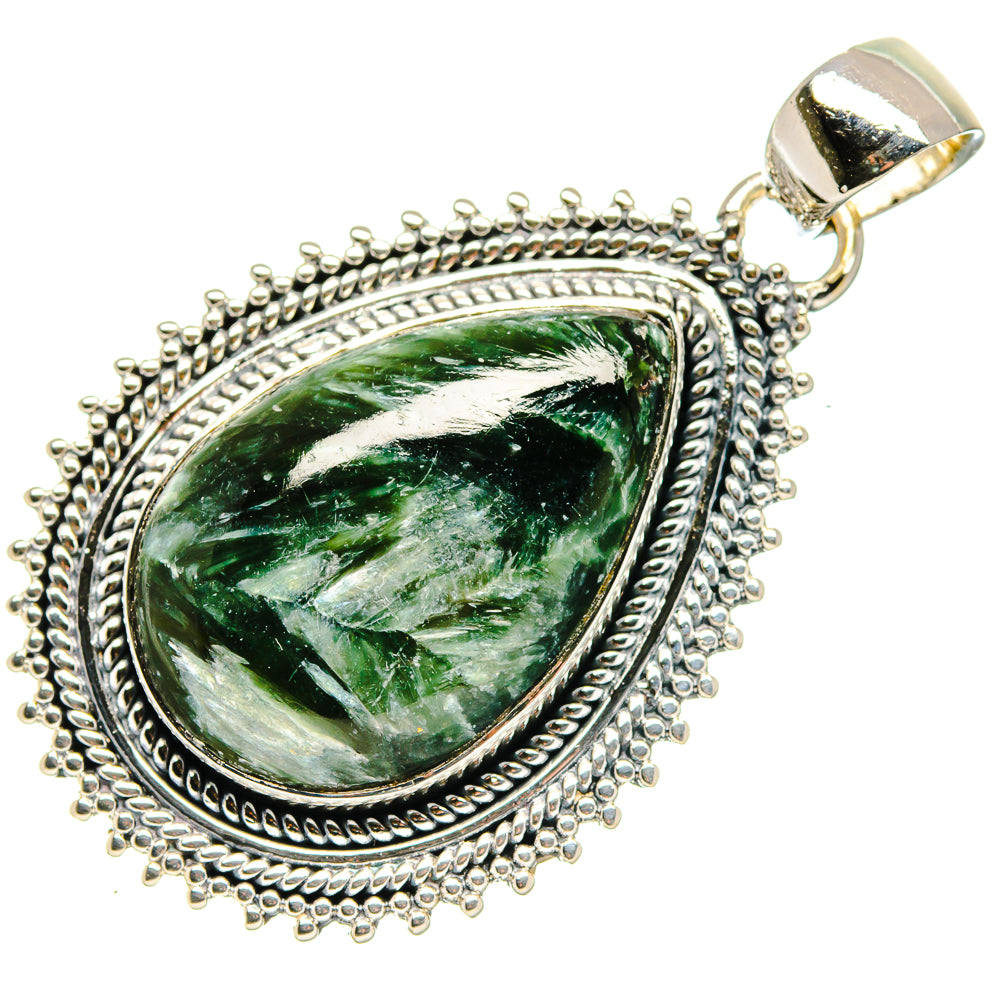 Seraphinite Pendants handcrafted by Ana Silver Co - PD18090