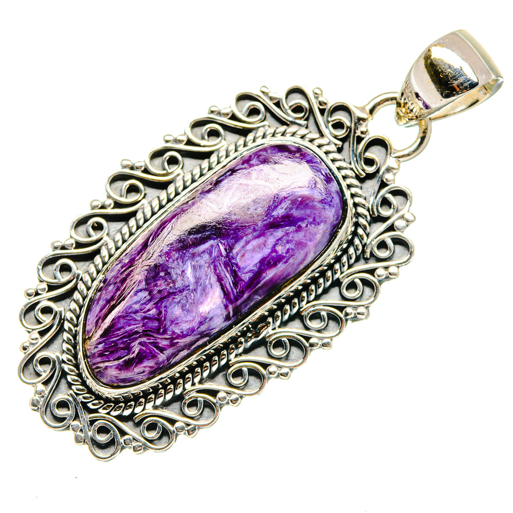Charoite Pendants handcrafted by Ana Silver Co - PD18096