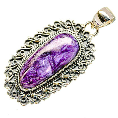 Charoite Pendants handcrafted by Ana Silver Co - PD18096