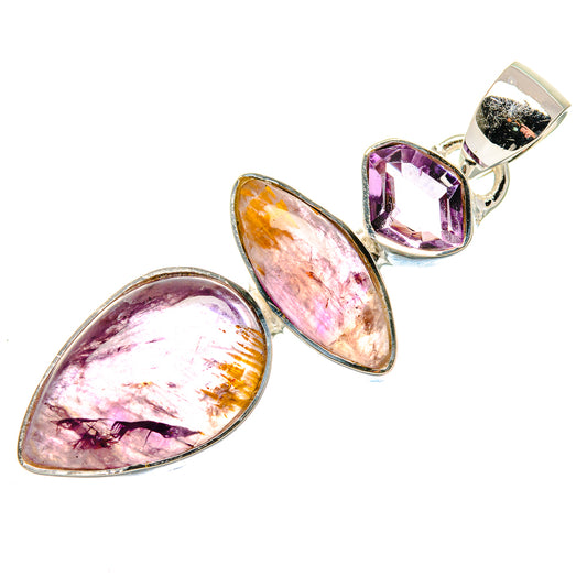 Cacoxenite Amethyst Pendants handcrafted by Ana Silver Co - PD18115