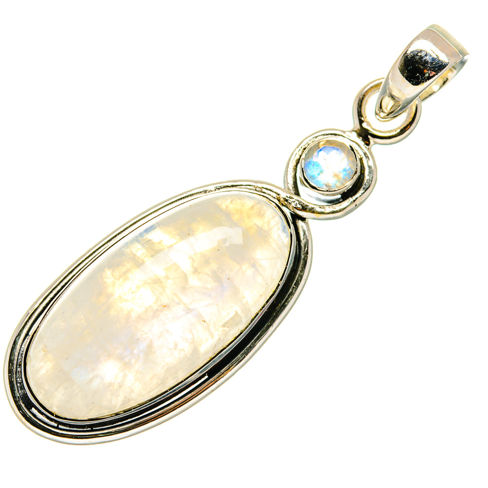 Rainbow Moonstone Pendants handcrafted by Ana Silver Co - PD18119