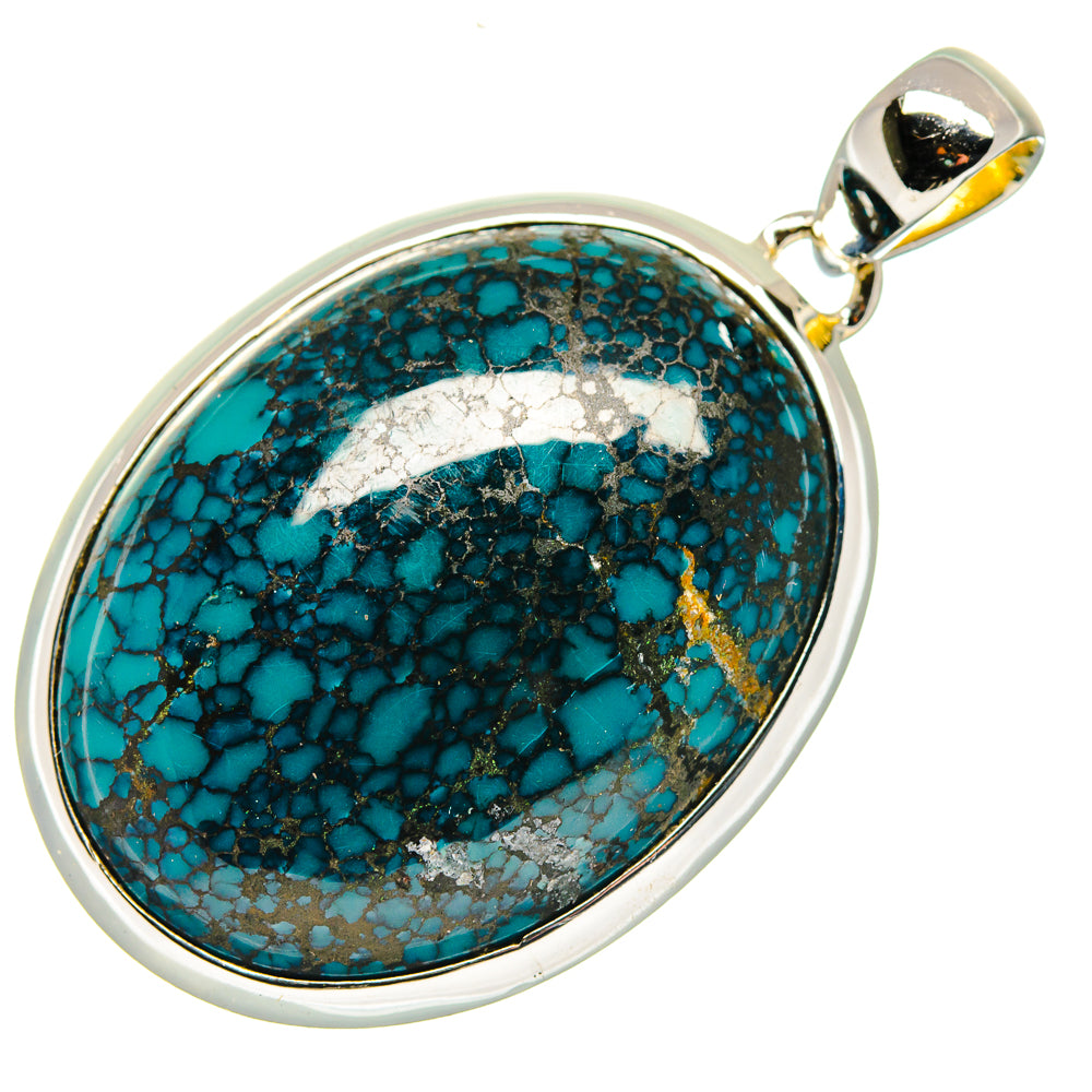 Tibetan Turquoise Pendants handcrafted by Ana Silver Co - PD18126