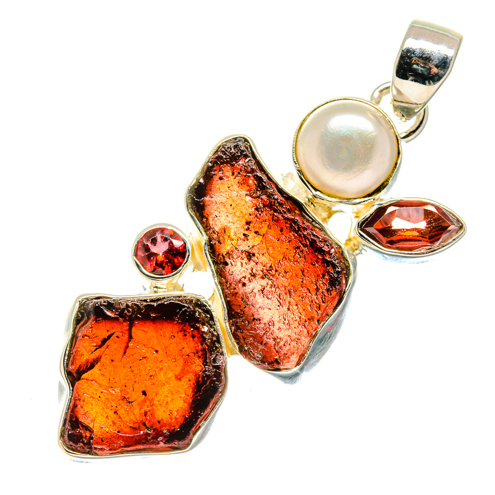 Garnet Pendants handcrafted by Ana Silver Co - PD18140