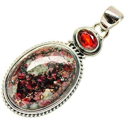 Russian Eudialyte Pendants handcrafted by Ana Silver Co - PD18148