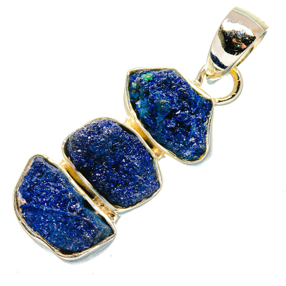 Azurite Pendants handcrafted by Ana Silver Co - PD18152
