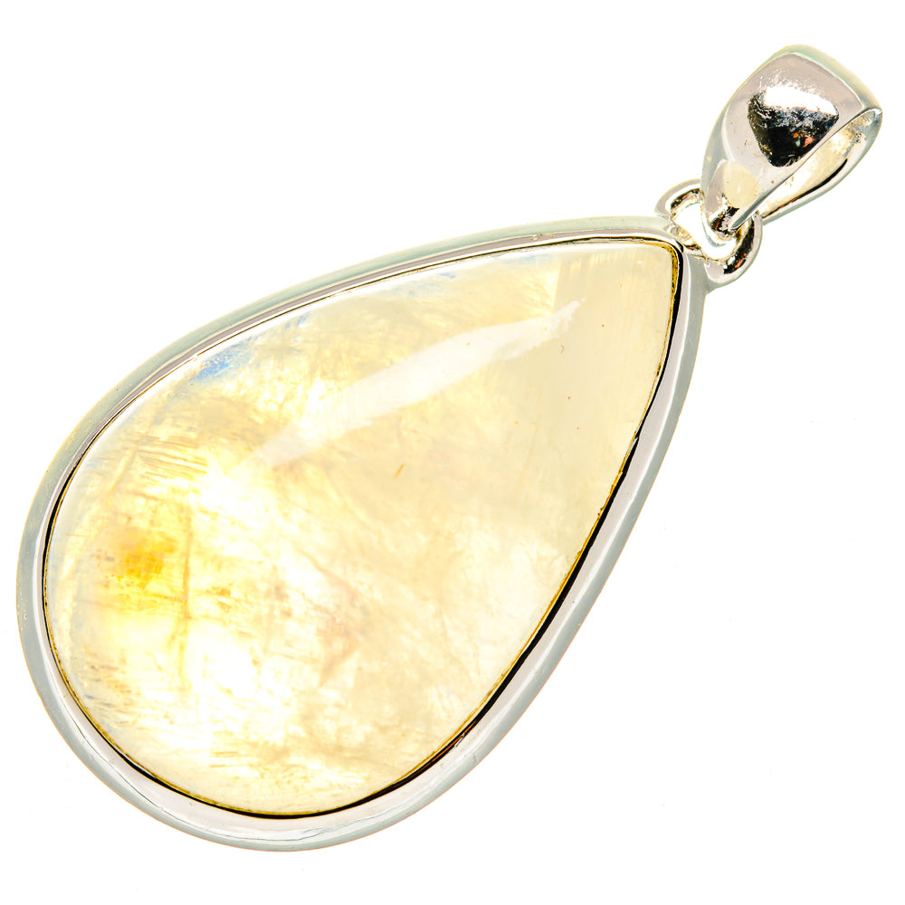 Rainbow Moonstone Pendants handcrafted by Ana Silver Co - PD18154