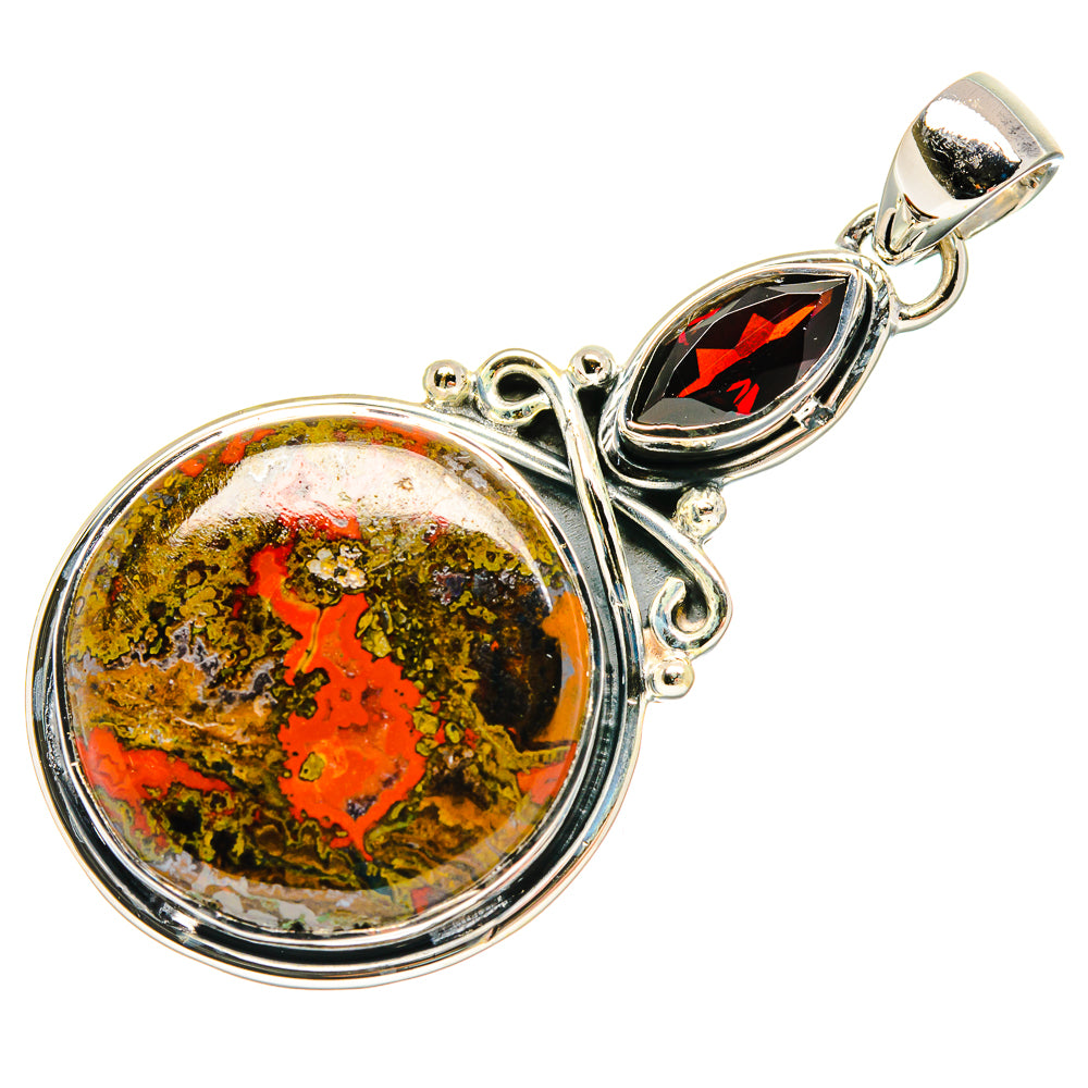 Morocco Agate Pendants handcrafted by Ana Silver Co - PD18160