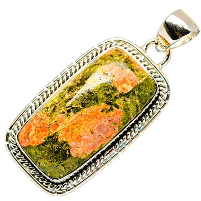 Unakite Pendants handcrafted by Ana Silver Co - PD18162 - Photo 2