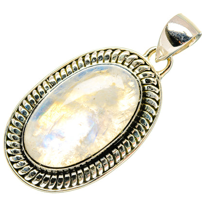Rainbow Moonstone Pendants handcrafted by Ana Silver Co - PD18164