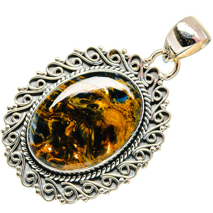 Pietersite Pendants handcrafted by Ana Silver Co - PD18168