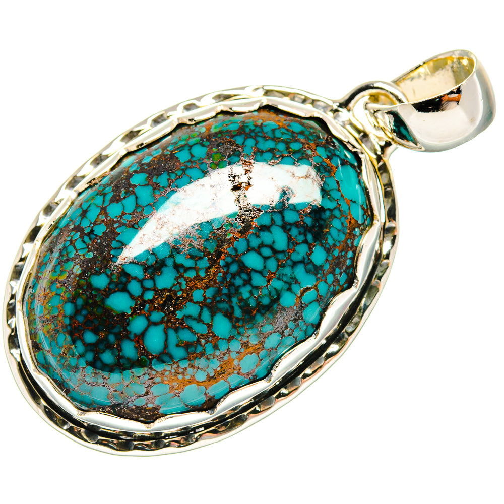 Tibetan Turquoise Pendants handcrafted by Ana Silver Co - PD18172