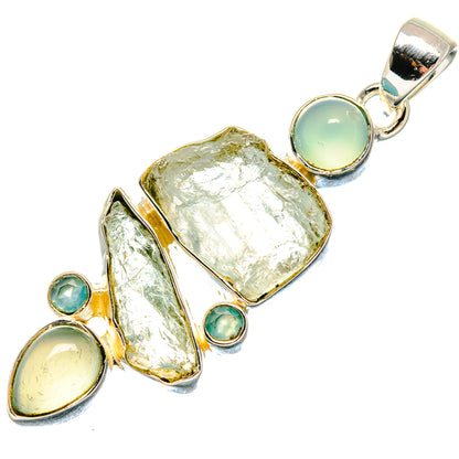 Aquamarine Pendants handcrafted by Ana Silver Co - PD18179
