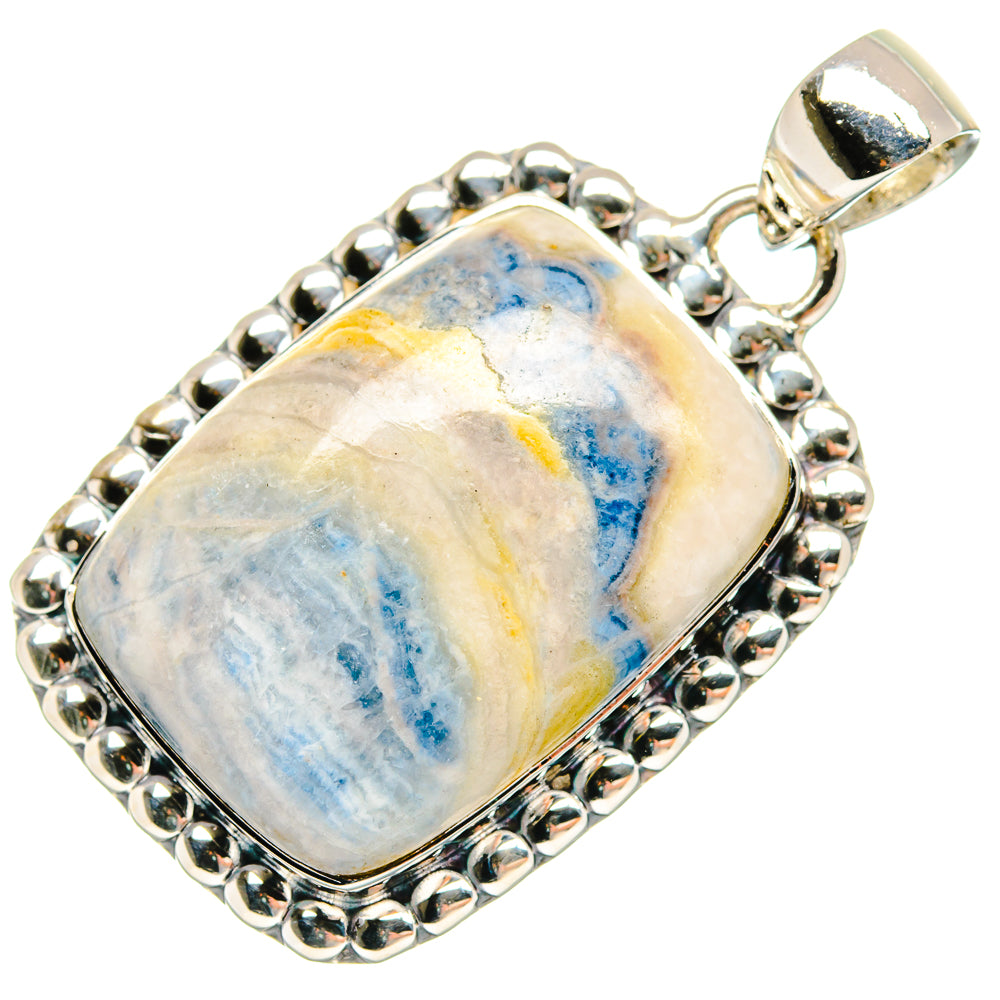 Blue Scheelite Pendants handcrafted by Ana Silver Co - PD18180