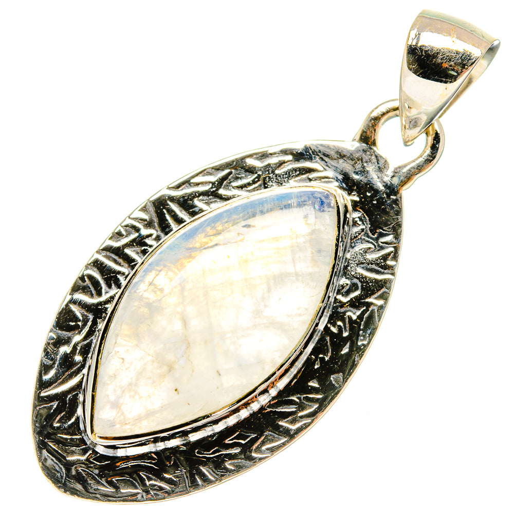 Rainbow Moonstone Pendants handcrafted by Ana Silver Co - PD18194