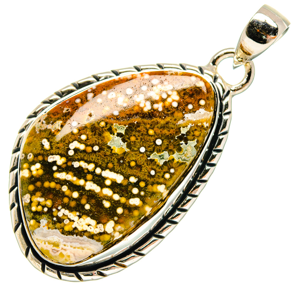 Ocean Jasper Pendants handcrafted by Ana Silver Co - PD18200 - Photo 2