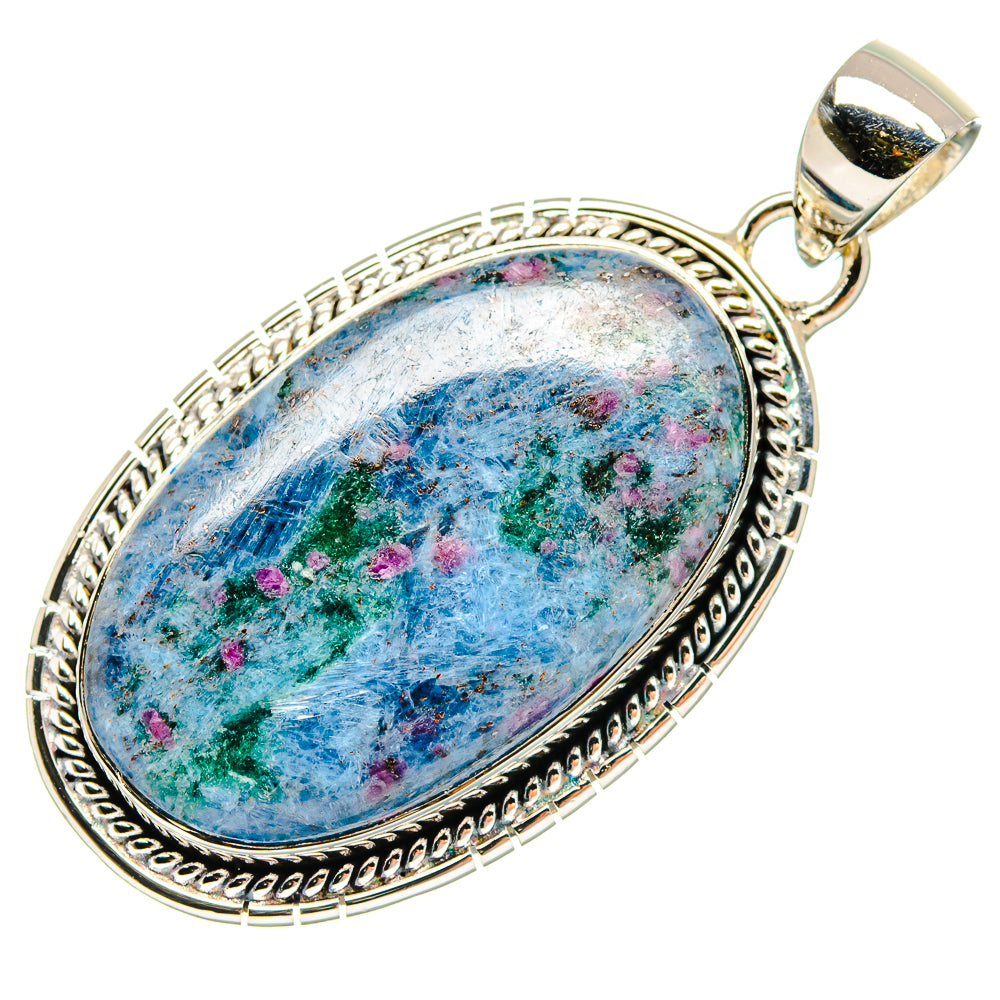 Ruby Fuchsite Pendants handcrafted by Ana Silver Co - PD18208
