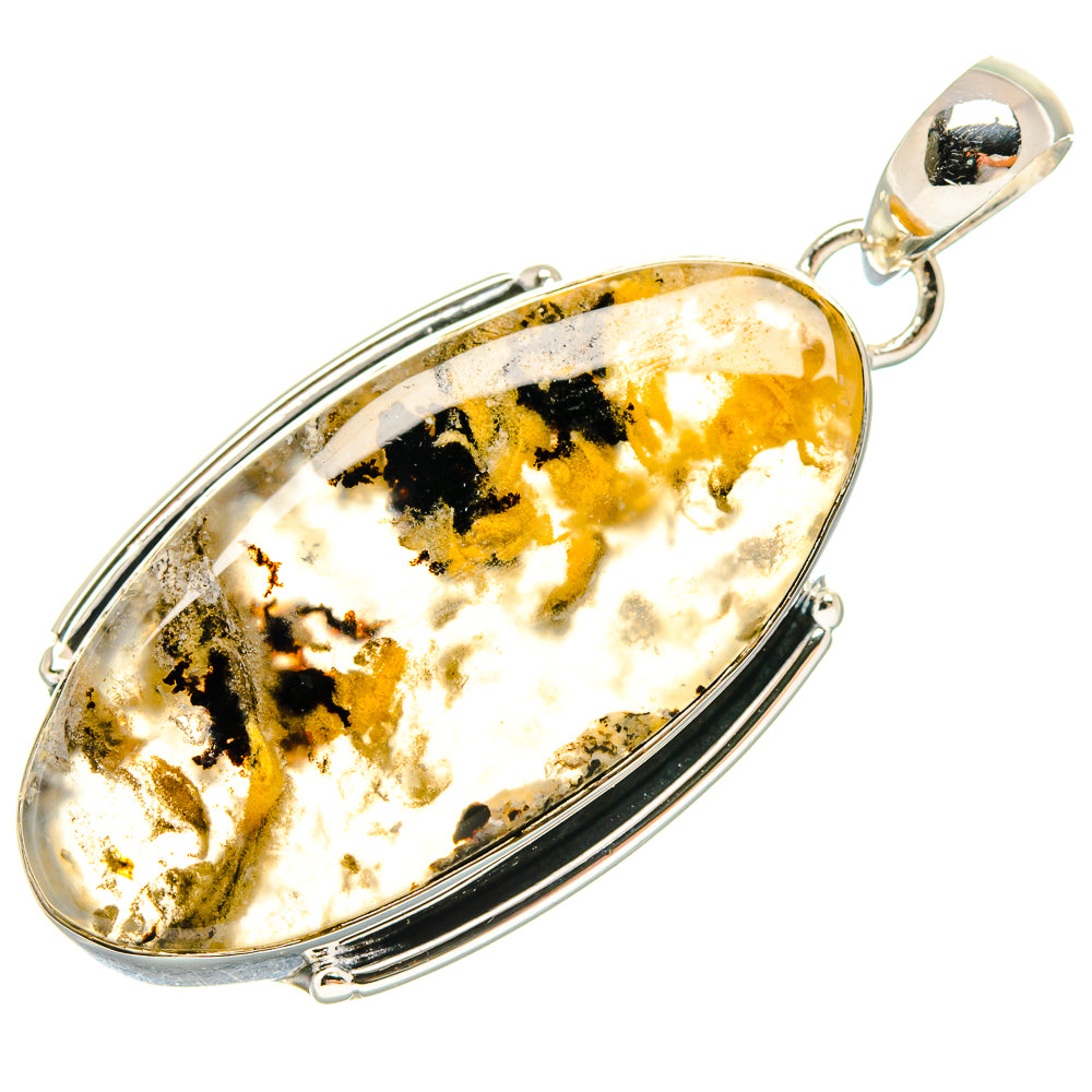 Plume Agate Pendants handcrafted by Ana Silver Co - PD18210